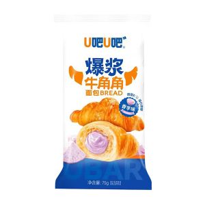 U吧U吧爆浆牛角角面包香芋味75g